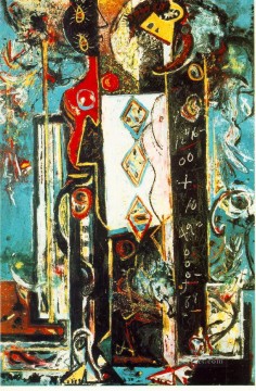 Jackson Pollock Painting - Macho y hembra Jackson Pollock